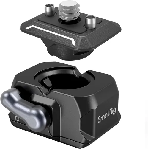 SMALLRIG Placa de liberación rápida HawkLock Mini Adaptador de montaje de cámara de liberación rápida con tornillo de 1/4 pulgadas, para abrazadera
