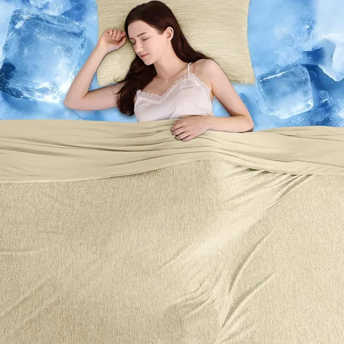 Manta refrescante que te mantiene fresca en el verano caluroso, manta de tamaño individual o bebé de 51 x 67 pulgadas para adultos, niños y bebés,