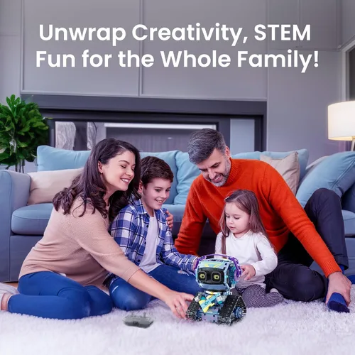 Miniatura 2 de Sillbird Kit de construcción de robot con control remoto, regalos STEM para niños de 8 a 12 años, juguetes creativos robóticos de codificación