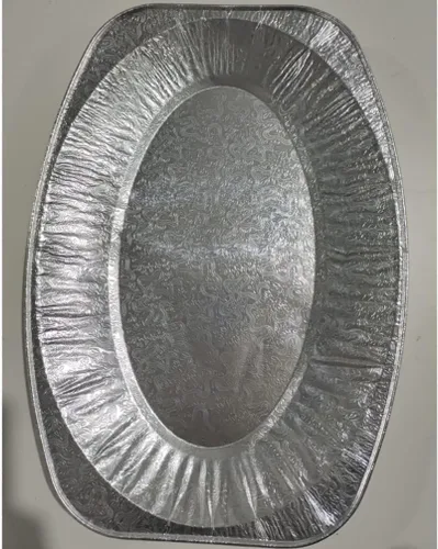 Miniatura 9 de CALLARON Bandeja de papel de aluminio 20pcs Bandeja de comida desechable Placa de papel de aluminio Placa de papel de aluminio Contenedor