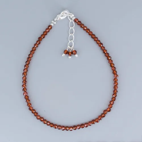 Miniatura 81 de Gempires - Pulseras de cuentas de piedras preciosas hechas a mano, ligeras, de cristal, para uso diario, hipoalergénicas, de 8 pulgadas, chapadas