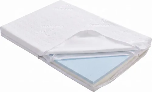 Miniatura 21 de Colchón de moisés de 30 x 15 pulgadas para Dream On Me Lacy: colchón de espuma viscoelástica de gel de doble cara de 2 pulgadas de grosor, apto