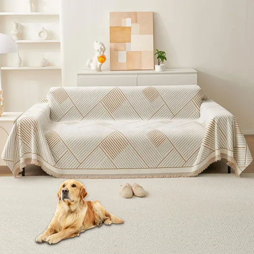 Miniatura 16 de HAOMAIJIA Funda de sofá antideslizante para sofá de 2 cojines, fundas de sofá seccionales lavables para perros y mascotas, protector de muebles