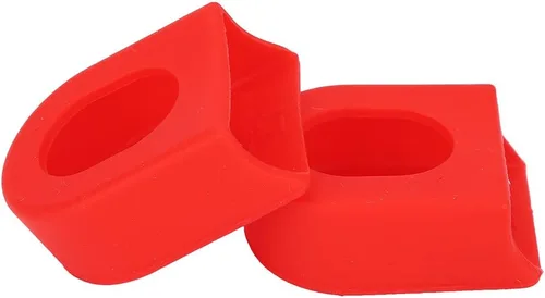 Miniatura 7 de VGEBY 2 Unids Crank Brazo Botas Protectores de Plástico Crankset Protectores para Mountain Road (Color Rojo) Ciclismo Suministros Protector De