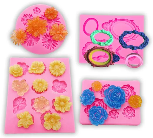 Miniatura 13 de 3pc chica bailarina, herramientas de maquillaje, labios boca silicona chocolate molde pastel decoración herramientas Fondant Sugarcraft moldes