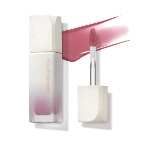 Miniatura 12 de Heart Percent Dote On Mood - Tinte puro brillante, acuoso y ligero, hidratante para labios, lápiz labial líquido de larga duración, 0.26 onzas, #01