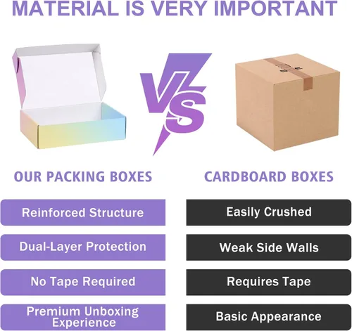 Miniatura 5 de Cajas de envío pequeñas, 6x4x2 pulgadas, paquete de 15 cajas de embalaje de cartón coloridas, cajas de correo para embalaje de pequeñas empresas
