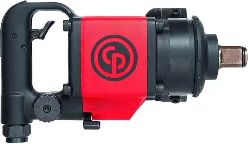 Chicago Pneumatic CP7773D - Llave de impacto neumática (1 pulgada), herramienta de reparación y montaje industrial, mango en D, martillo doble,