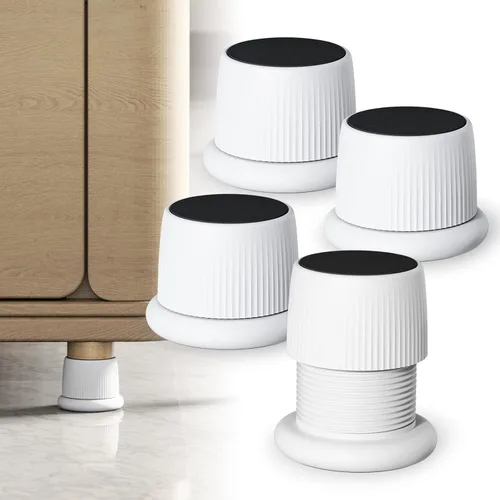 Miniatura 8 de Topes de cabecero, tapón de pared de cama de 1.6 a 2.6 pulgadas, herramienta antivibraciones ajustable, estabilizador de cama para muebles de pared