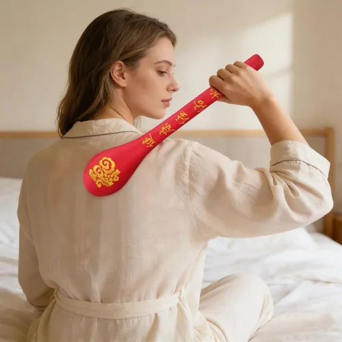 Miniatura 2 de Healeved Martillo de masaje de mano, paquete de 2 unidades de masajeador meridiano portátil para terapia de cuerpo completo, alivio de puntos
