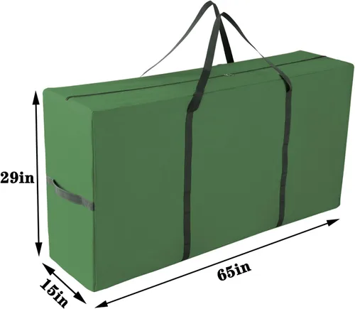 Miniatura 2 de Bolsa de almacenamiento grande y resistente para árbol de Navidad, se adapta a árboles desmontados de hasta 9 pies, 65 x 15 x 29 pulgadas, bolsa