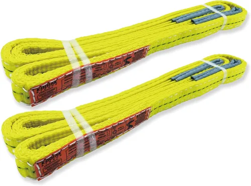 Miniatura 12 de Correas de elevación de 2 capas de 2 x 6 pies, arnés protector de árboles, paquete de 2 correas de tela resistente, aparejo, remolque en movimiento