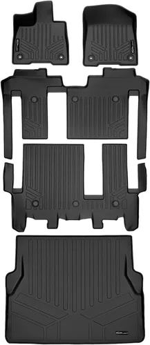 Miniatura 16 de SMARTLINER Alfombrilla de suelo para maletero de carga para todo tipo de clima, detrás de la segunda fila para Toyota Sienna 2011-2012