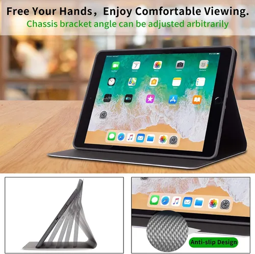Miniatura 4 de Funda para tablet Kindle Fire 7 2019/2017 lanzamiento 9ª/7ª generación 7 pulgadas, ligera, protectora de piel sintética, cubierta inteligente