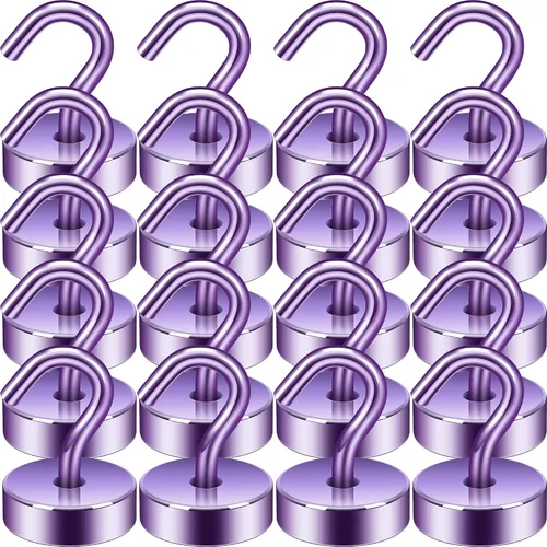 Miniatura 36 de Neosmuk Ganchos magnéticos, esenciales para cruceros, más de 32 libras, ganchos magnéticos resistentes para cabinas de cruceros, refrigerador