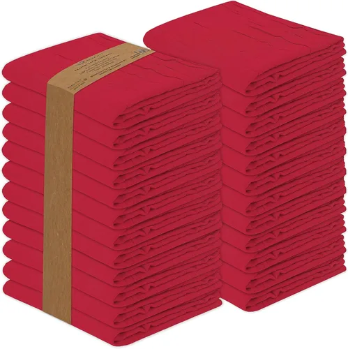 Miniatura 12 de RUVANTI Toallas de bolsa de harina 24 unidades 71x71 cm, 100% algodón, paño de cocina reutilizable, lavable a máquina, absorbente, toalla de bar