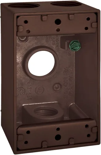Miniatura 12 de SIGMA ENGINEERED SOLUTIONS 14250WH Caja de Salida Eléctrica de Metal, Resistente a la Intemperie, Protector de Enchufe y Receptáculo de Montaje