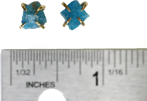 Miniatura 23 de Pendientes de tuerca de piedra preciosa cruda, idea de regalo para el día de la madre, graduación, moda de verano