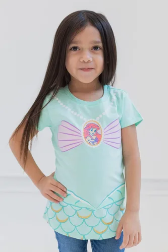 Miniatura 2 de Disney Paquete de 4 camisetas de princesa para niñas pequeñas y grandes (2T - 14-16)