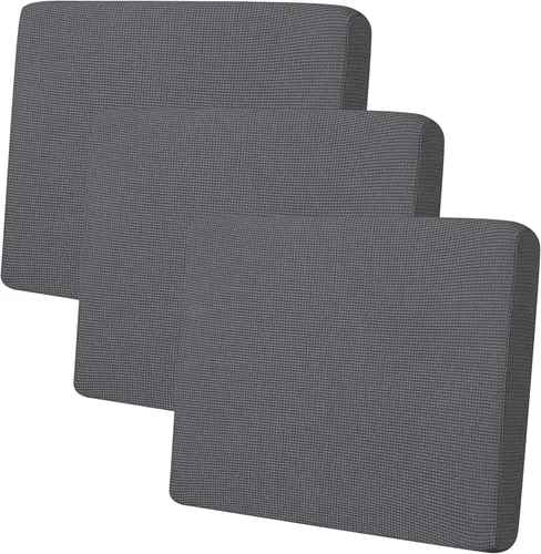 Miniatura 20 de Easy-Going - 4 Fundas de cojín elásticas para sofá seccional, izquierda/derecha, en forma de L, funda de asiento antideslizante, suave, flexible