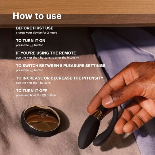 Miniatura 5 de LELO TIANI Duo - Vibrador para parejas para hombres y mujeres con 2 potentes motores y 8 ajustes de vibración, juguetes sexuales para adultos Azul