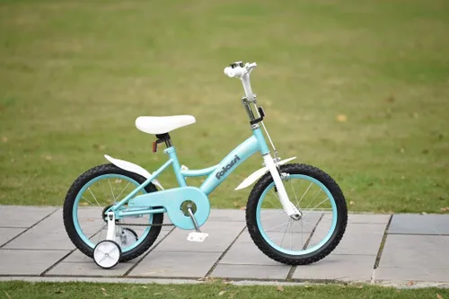 Miniatura 3 de Bicicleta para niños de 14, 16 y 18 pulgadas para niños y niñas de 3 a 9 años, bicicleta infantil con campana y ruedas de entrenamiento, múltiples