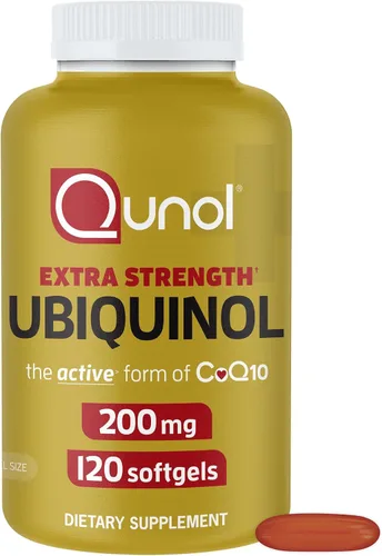 Miniatura 12 de Qunol Ubiquinol CoQ10 cápsulas blandas de 200 mg, potente antioxidante para la salud cardíaca y vascular, esencial para la producción de energía