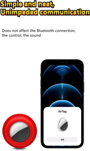 Funda adhesiva de silicona para AirTag de Apple, compatible con AirTag de Apple, portátil y antiarañazos, buscador de rastreador de Apple, Airtag,