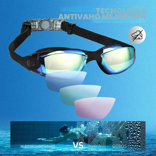 Miniatura 3 de LOCONHA Swim Goggles, 2 Pack Swimming Goggles Anti Fog No Leaking For Adult Women Men Youth Aqua & Bright Rose