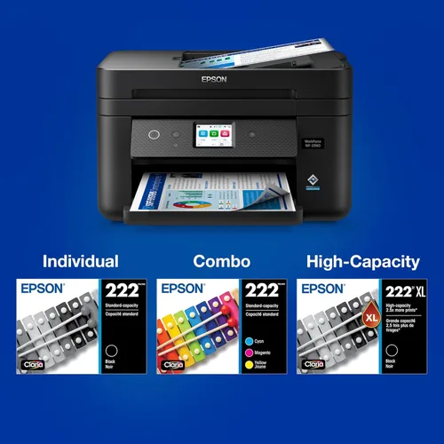 Miniatura 5 de Epson Cartucho negro de alta capacidad Claria Ink 222 (T222XL120-S) funciona con Workforce WF-2960, Expression XP-5200