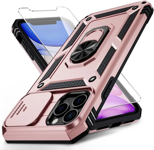 Miniatura 16 de Funda para iPhone 11 Pro con cubierta para lente de cámara, protector de pantalla HD, protección contra caídas de grado militar de 10 pies, soporte