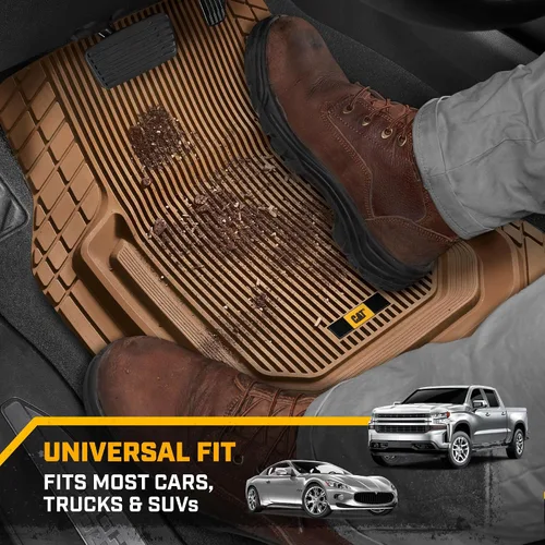 Miniatura 3 de Cat® ToughLiner™ Alfombrillas para el Suelo del Coche - Alfombrilla de Servicio Pesado Recortable para Camiones - Alfombrillas de Coche y Forros