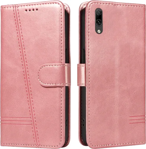 Miniatura 124 de Funda con tapa para Huawei Nova Lite 3, protección de 360 grados, a prueba de golpes, de piel sintética, con función atril y 3 ranuras