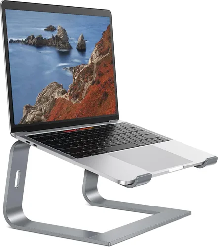 Miniatura 9 de OMOTON - Soporte desmontable de aluminio para laptop en escritorio, compatible con MacBook Air, Pro, Dell, HP, Lenovo y todas las laptops
