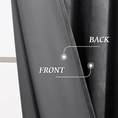 Miniatura 145 de RYB HOME Cortinas opacas de terciopelo para dormitorio, aislamiento térmico, privacidad, luz solar, bloqueo de calor, cortinas lujosas con bolsillo