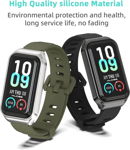 Miniatura 6 de Correa de repuesto de silicona para reloj, accesorios de pulsera inteligente para Amazfit 7 Fit Band