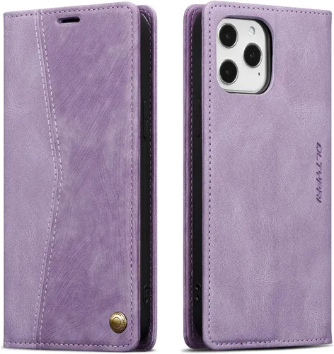 Miniatura 95 de QLTYPRI Para iPhone Air Case Wallet Con Tarjetero, Vintage PU Cuero Kickstand Cierre Magnético A Prueba De Golpes Folio Libro Funda Para IPhone 17