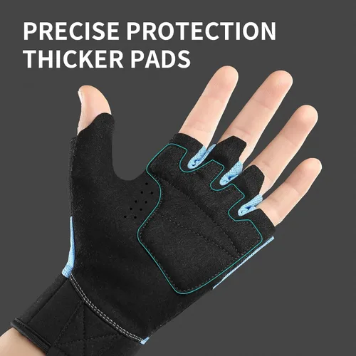 Miniatura 4 de Guantes de levantamiento de pesas para hombres, guantes de entrenamiento para mujeres, guantes de gimnasio transpirables y cómodos, antideslizantes