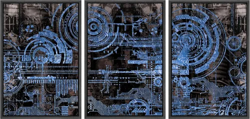 Miniatura 125 de wall26 Lienzo enmarcado para pared, juego de arte exótico tropical, océano, mar, avión, puesta de sol, transporte, fotografía, realismo, decorativo