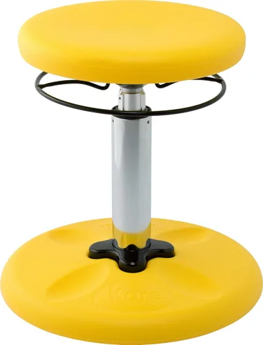 Miniatura 23 de Kore - Silla de altura ajustable, asiento activo para niños, adolescentes: Mejor que una pelota de equilibrio, asientos flexibles para aula. Verde