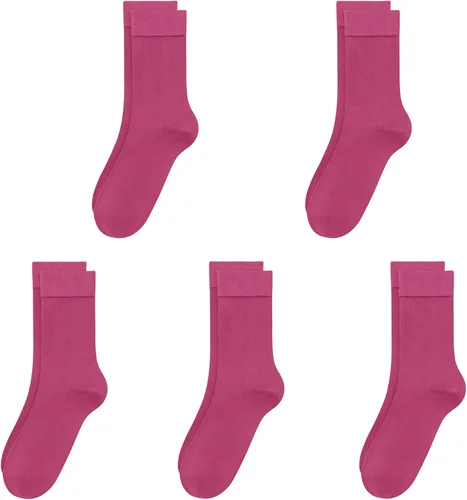 Miniatura 26 de SERISIMPLE Calcetines de bambú de viscosa para niños, calcetines escolares antiolor para niños y niñas, uniforme, ligeros, con costuras planas, 5
