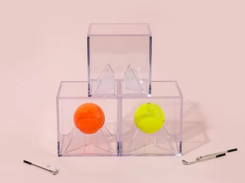 Miniatura 7 de Estuche de exhibición de pelotas de béisbol y golf de acrílico, cubo cuadrado transparente para recuerdos y almacenamiento, accesorios oficiales