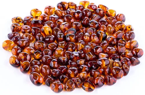 Miniatura 11 de Cuentas de ámbar estilo barroco, pulido y crudo, piedra báltica 100% natural, 0.197-0.236 in, suelta con agujeros perforados, varios colores - Amber