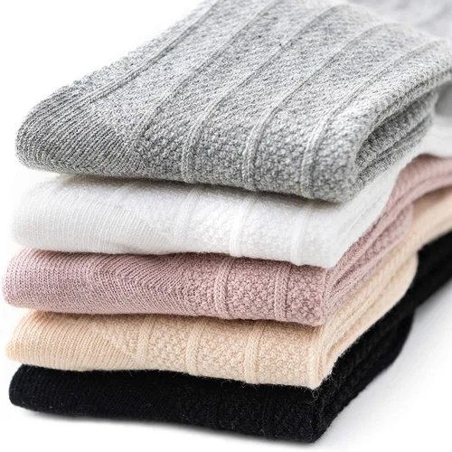 Miniatura 7 de Zando Calcetines altos hasta la rodilla para bebés recién nacidos, calcetines de algodón con volantes, calcetines largos cálidos para niñas y niños