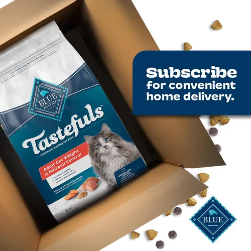 Miniatura 11 de Blue Buffalo Tastefuls Alimento seco para gatos adultos para control de peso y control de bolas de pelo, fabricado en los Estados Unidos
