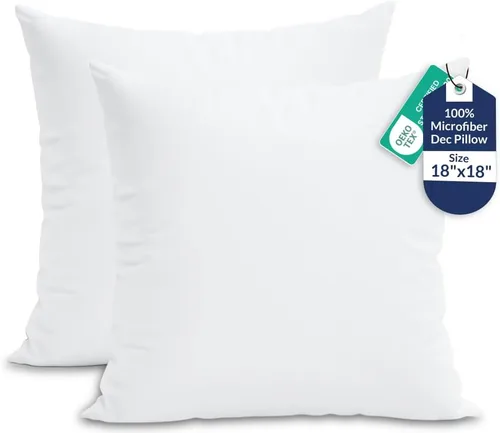 Miniatura 11 de ROYALE LINENS Relleno de almohada de 14 x 18 pulgadas, relleno alternativo de plumón, paquete de 1 almohada rectangular, almohadas de cama y sofá