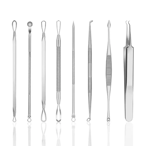 Miniatura 3 de Kit de herramientas de pinzas extractoras de espinillas y espinillas para acné