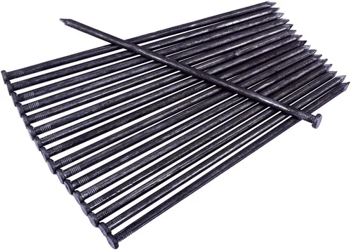 Miniatura 2 de Púas de paisaje de 10 pulgadas, 100 unidades, clavos de anclaje de metal para bordes de paisaje, clavos resistentes para picos de césped artificial