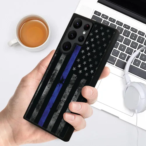 Miniatura 5 de DJSOK Compatible con Samsung Galaxy S22 Ultra, Funda con Patrón de Diseño, Parachoques Trasero Antiarañazos, Rincón Reforzado, TPU Suave, Fundas