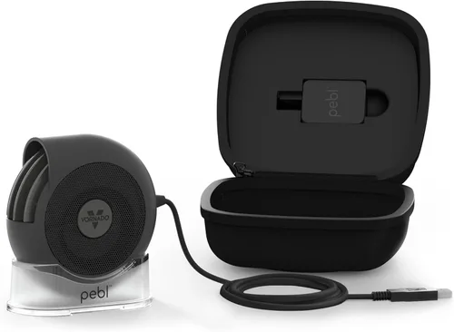 Miniatura 7 de Ventilador de escritorio portátil Vornado PEBL, ventilador USB, base magnética, flujo de aire ajustable, enfriamiento localizado personal, 2